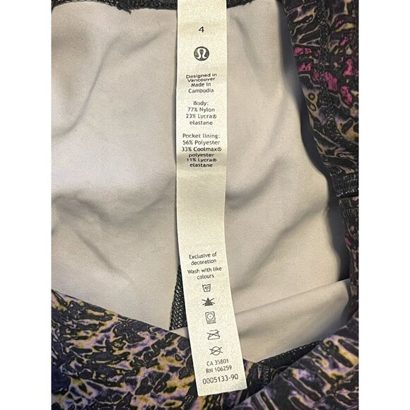 Lululemon Invigorate High-Rise Tight Topography Multi size 4 - Picture 3 of 4